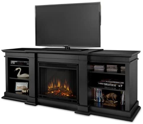 Real Flame Fresno G1200-X-B Entertainment Unit with Electric