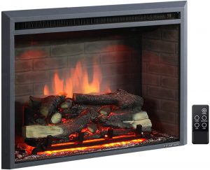 Western Electric Fireplace Insert with Remote Control