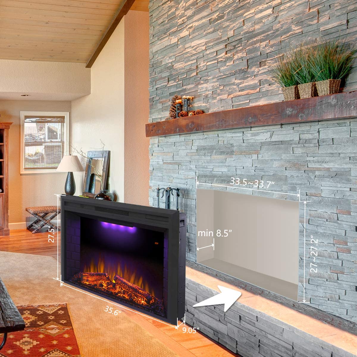 traditional-wall-mounted-fireplace