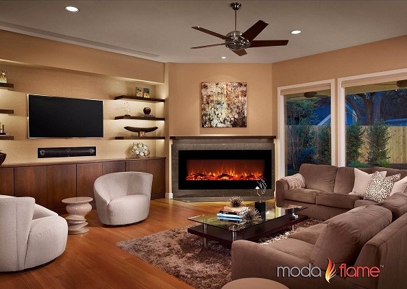 Moda Flame Houston 50" Electric Wall Mounted Fireplace Review