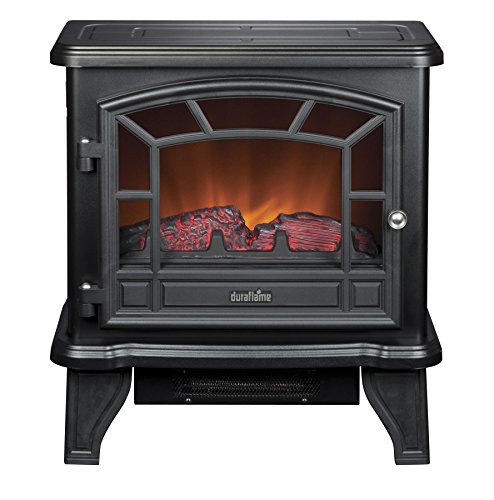 Best Electric fireplace stove reviews -Duraflame DFS-550-21-BLK Maxwell Electric Stove with Heater, Black