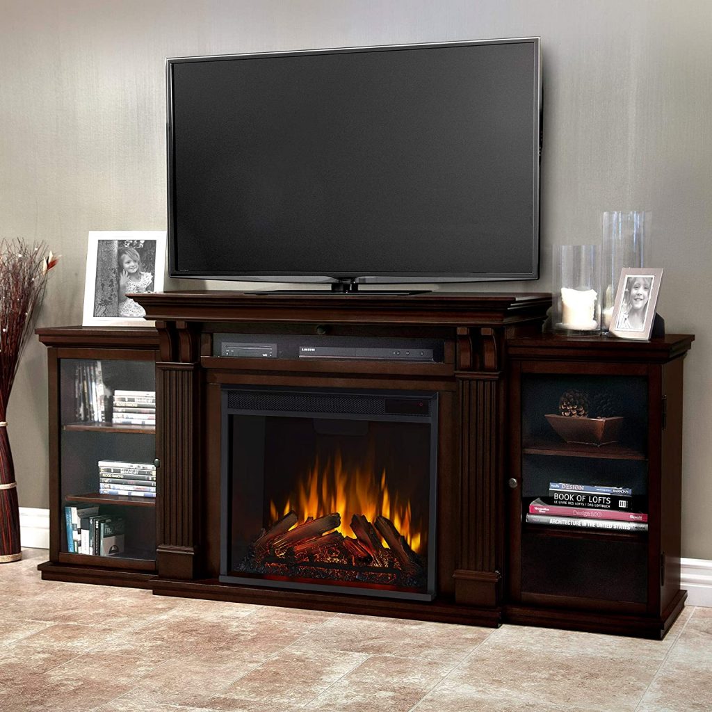 Real Flame 7720E Calie Entertainment Unit with Electric Fireplace