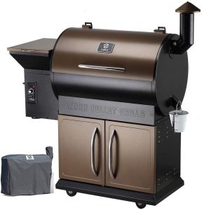 Z Grills Wood Pellet Grill with Patio Cover