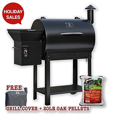 Z GRILLS Wood Pellet BBQ Grill and Smoker with Digital Temperature Controls