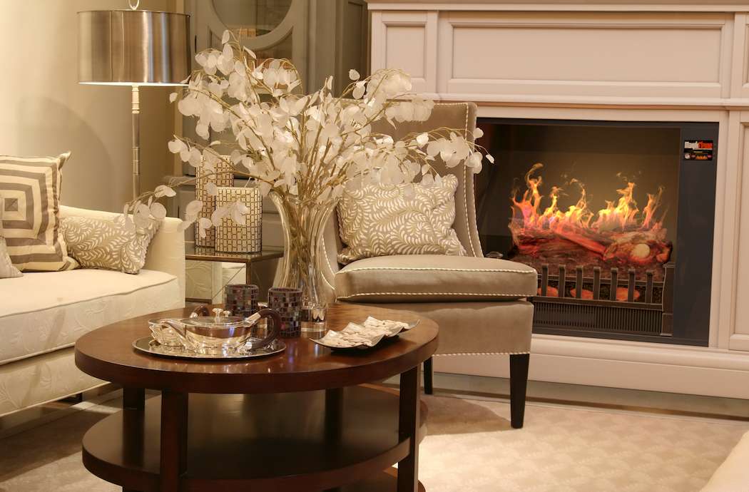 Best wall mantel electric fireplace - Appearance of the MagikFlame 28” HoloFlame Artemis Wall Mantel Electric Fireplace