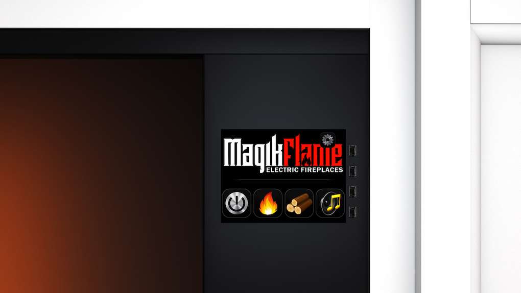 Best wall mantel electric fireplace - The MagikFlame 28” HoloFlame Artemis Wall Mantel Electric Fireplace Controls
