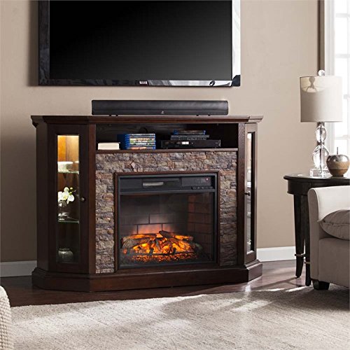 What’s the disadvantage of Southern Enterprises Redden Corner Electric Fireplace TV Stand?