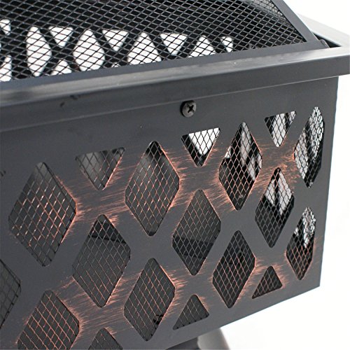 What's the disadvantage of the F2C Outdoor Hex Shape Fire Pit?