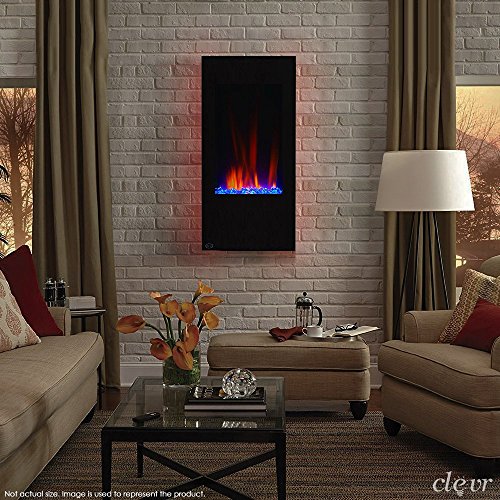 Clevr Vertical Wall Mounted Electric Fireplace Heater Review