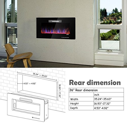 What Users Say About TANGKULA Wall Mount Recessed Electric Fireplace Heater