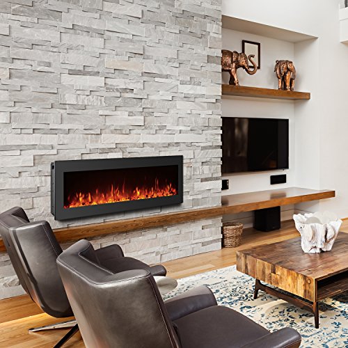 Compare GMHome Electric Fireplace vs. Valuxhome Armanni Wall Recessed Fireplace