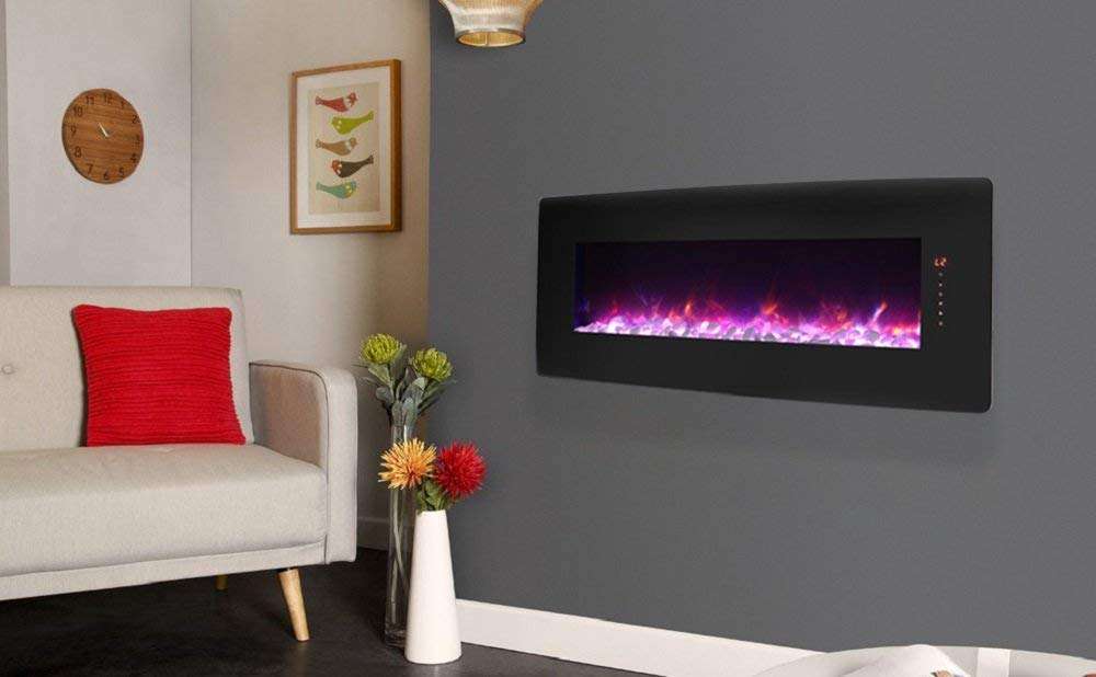 Innoflame Wall Mounted Electric Fireplace Review FireplaceLab