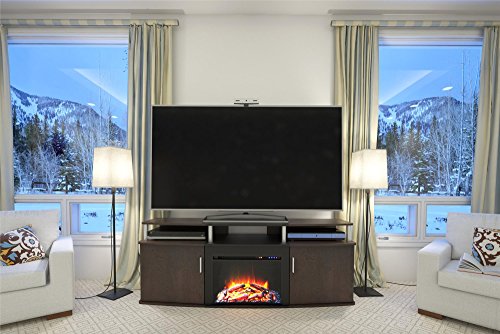 Compare Ameriwood Home Carson Fireplace TV Console vs. Ameriwood Home Lumina Fireplace TV Stand