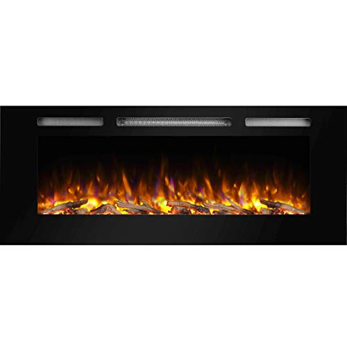 Compare PuraFlame Alice Recessed Electric Fireplace vs. Touchstone ValueLine Recessed Electric Fireplace