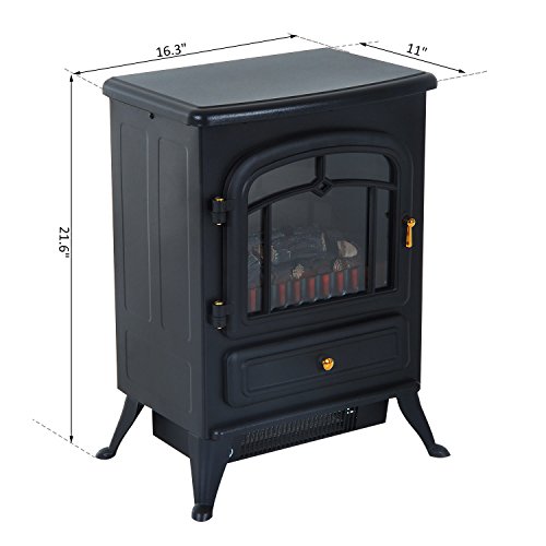 What’s the Disadvantage of HomCom Free Standing Electric Wood Stove Fireplace Heater