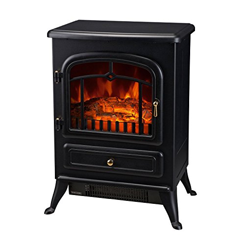 HomCom Free Standing Electric Wood Stove Fireplace Heater Review