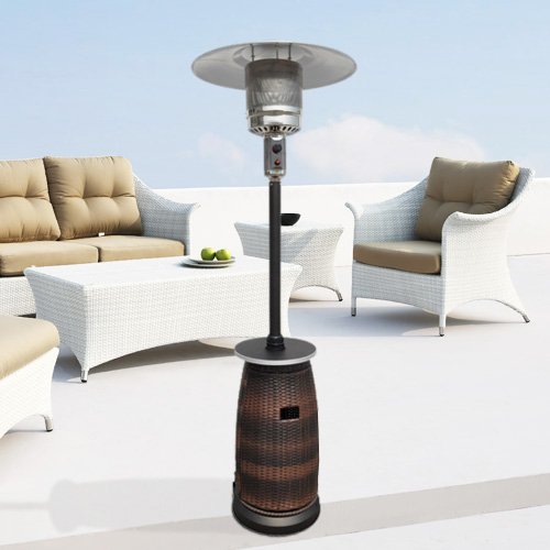 Tall Resin Wicker Patio Heater Table Review
