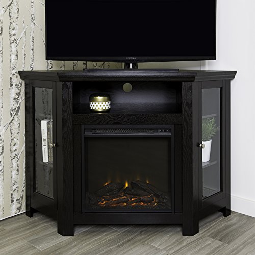 WE Furniture Corner TV Stand Fireplace Console Review