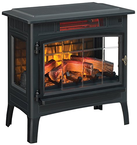 Compare DuraFlame Electric Stove Heater vs. HomCom Free Standing Electric Wood Stove Fireplace Heater