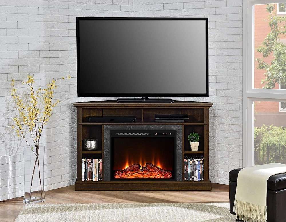 Corner Electric Fireplace Tv Stand And Entertainment Center