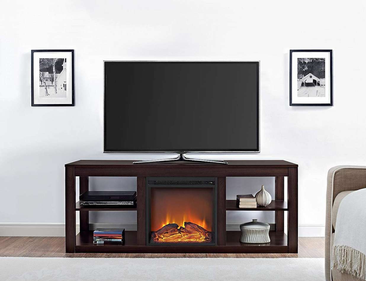 Ameriwood Home Parsons Console Fireplace Tv Stand Review