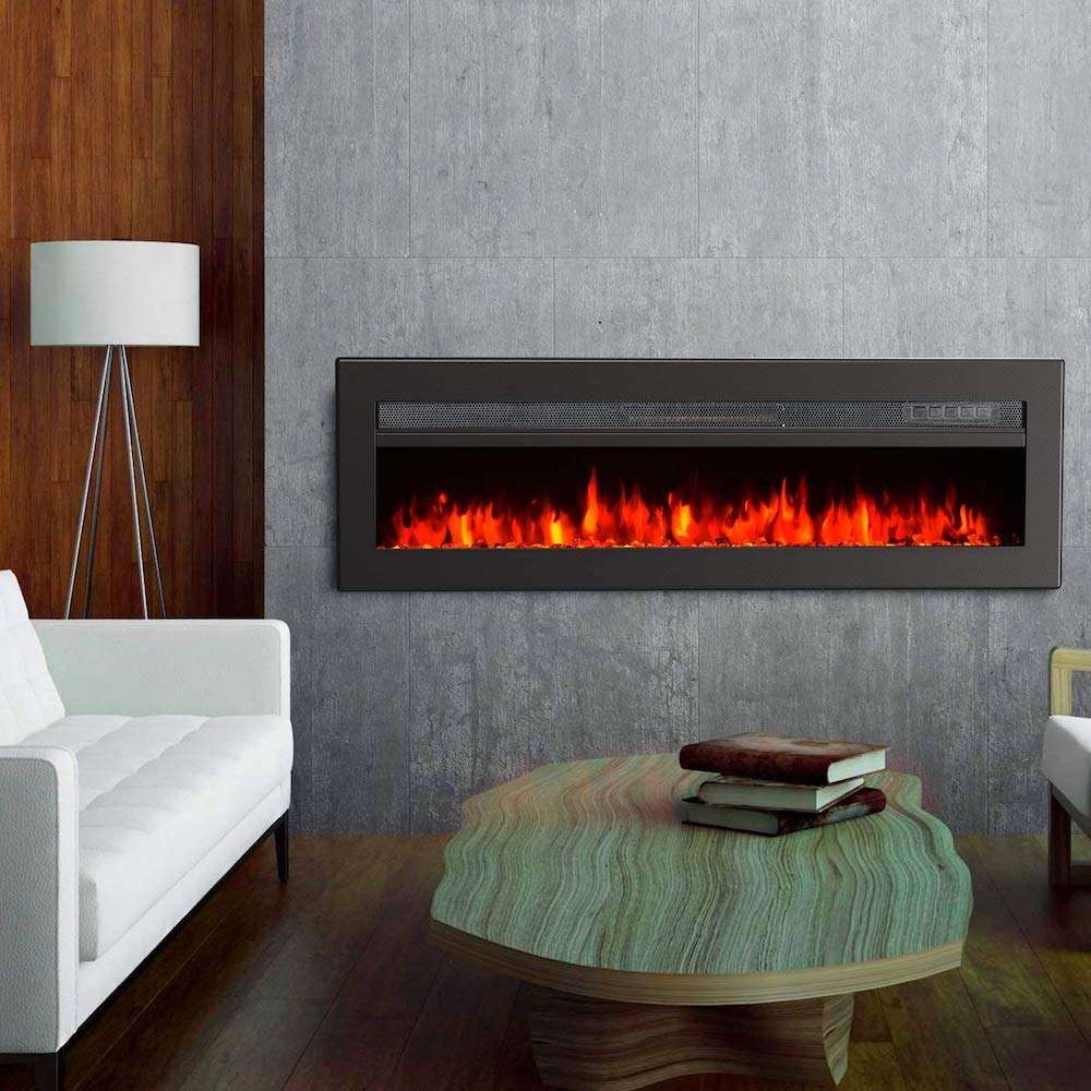 GMHome Wall Recessed Electric Fireplace Review FireplaceLab