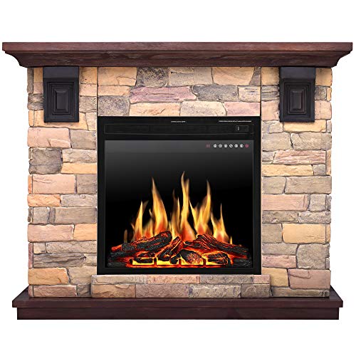 JAMFLY Wall Mantel Freestanding Electric Fireplace Review