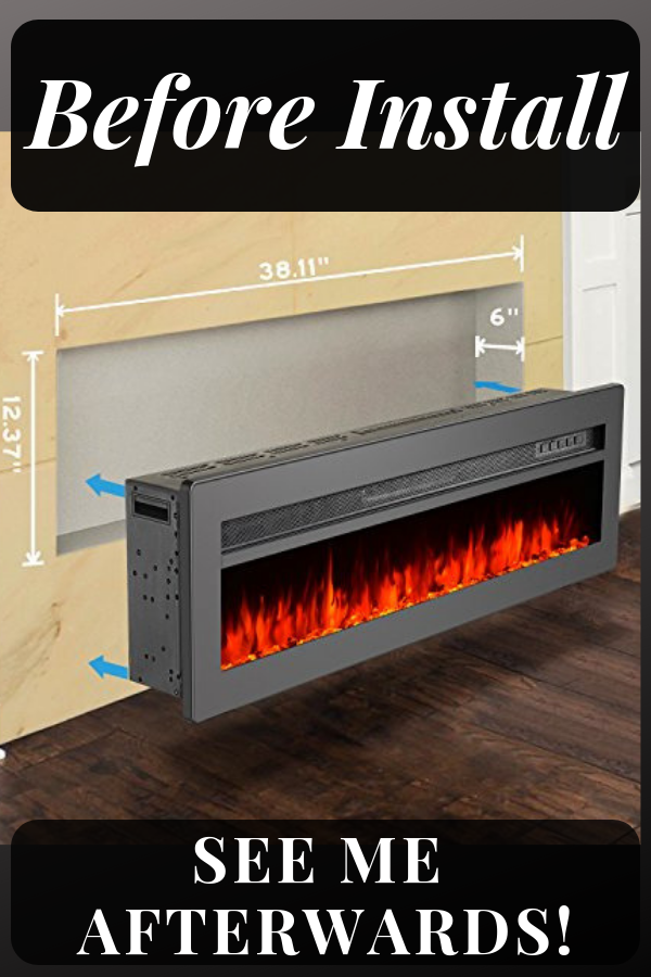 Wall Recessed Electric Fireplaces: Find out how the Top 2 wall recessed electric fireplaces compare! In this article, we review the GMHome wall recessed electric fireplace against the Puraflame wall recessed electric fireplace. #electricfireplace #GMHome #Puraflame #homedecor #FireplaceLab