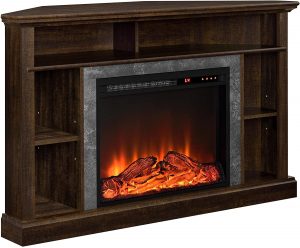 Ameriwood Home Overland Corner Electric Fireplace