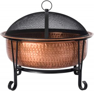 Fire Sense 62665 Palermo Wood Burning fire Pit, Copper