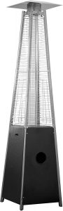 Hiland HLDS01-GTPC Hiland-HLDS01-GTPC-Tall Glass Tube Heater