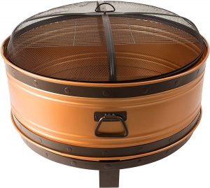Pleasant Hearth OFW650R Colossal Round Deep Bowl fire Pit