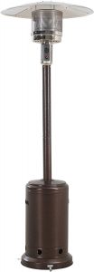 Sunjoy Lawrence Floor Standing Patio Heater With Bronze Hammered Finish