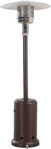 Sunjoy Lawrence Floor Standing Patio Heater With Bronze Hammered Finish