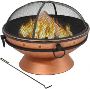 Sunnydaze Large Copper Fire Pit Bowl