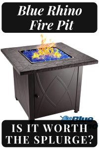 Blue Rhino Propane Fire Pit: A review on the popular and beautiful Blue Rhino Outdoor Propane Gas Fire Pit. #firepit #propanefirepit #BlueRhino #FireplaceLab
