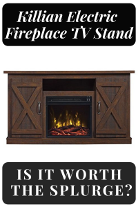 Killian Electric Fireplace TV Stand: A review on the Comfort Smart Killian Electric Fireplace TV Stand. #electricfireplace #TVstand #Killian #FireplaceLab