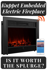 Kuppet Electric Fireplace Insert: A review on the beautiful Kuppet YA-300 Embedded Electric Fireplace Insert. #kuppet #electricfireplace #electricfireplaceinsert #FireplaceLab