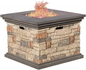 6. Christopher Knight Home Crawford Outdoor Square Fire Pit
