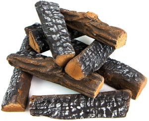 Barton, Petite Ceramic Wood Effect Gas Fireplace Logs