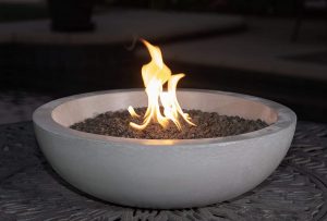 Fire Topper, Concrete Tabletop Fire Pit