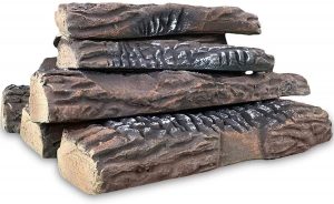 Regal Flame, 10-Piece Ceramic Wood Large Gas Fireplace Logs