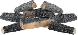 Regal Flame, 8-PieceCeramic Wood (Medium) Gas Fireplace Logs
