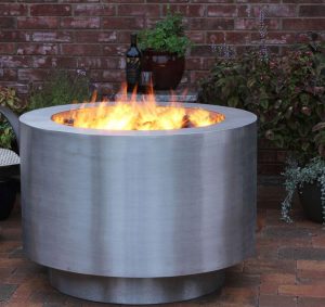 Round Stainless Steel Fire Pit