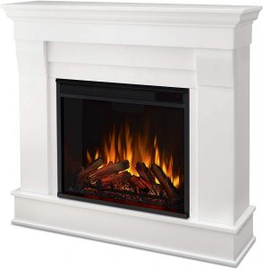 Real Flame White Chateau Electric Fireplace